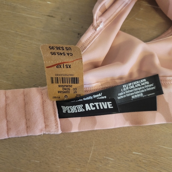 Victoria's Secret PINK Active Sports Bra Sz XS NWT - Picture 5 of 5